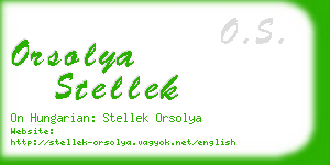 orsolya stellek business card